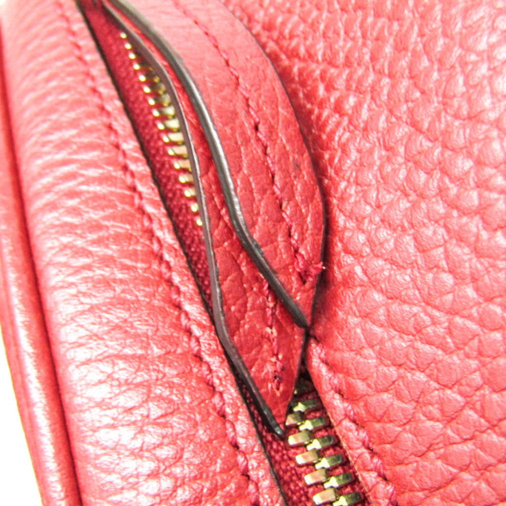 GUCCI Authentic Red Leather Backpack - Picture 9 of 12